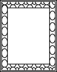 black and white frame