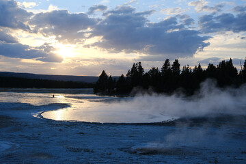 Geysers in Yellowstone National Park
