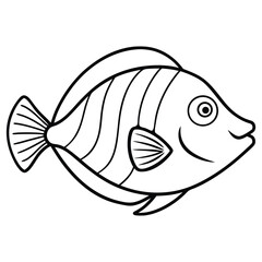 Fish Line Art