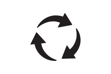 Green arrows silhouette vector with white background