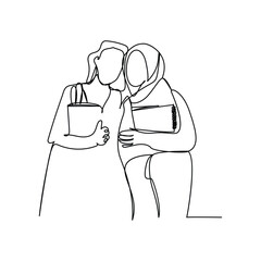 brush pen vector icon. single line, one continuous line, simple, hand drawn and sketch style. for icons, symbols, signs or logos