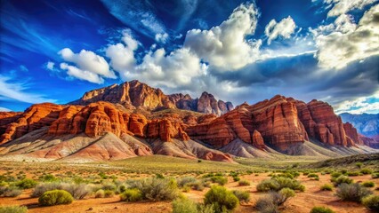 Red Rock Canyon Food Photography: Stunning Blue Sky Culinary Scene