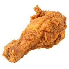  A fried chicken piece isolated on a transparent background