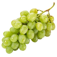 A grape bunch green isolated on a transparent background