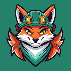 Obraz premium red fox cartoon