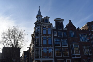 Amsterdam Architecture in Bright Winter Light