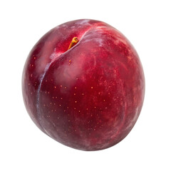 Obraz premium A plum red isolated on a transparent background 