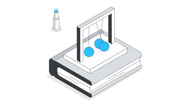 Stem Education Isometric Animation.