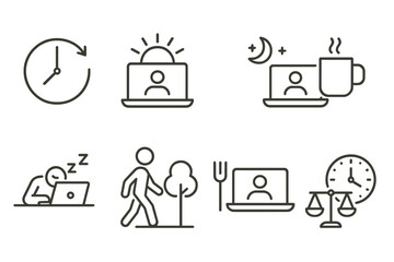 set of business icons