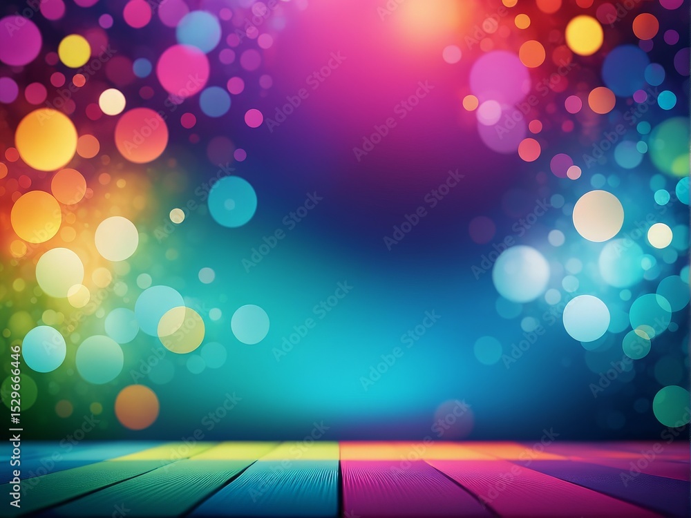 Poster abstract bokeh lights background