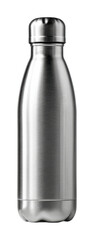 Stylish metal water bottle display modern kitchen product minimalist environment front view