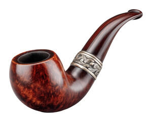Elegant wooden tobacco pipe display workshop still life craftsmanship showcase