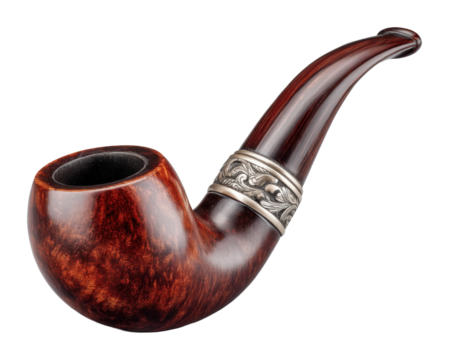 Elegant wooden tobacco pipe display workshop still life craftsmanship showcase