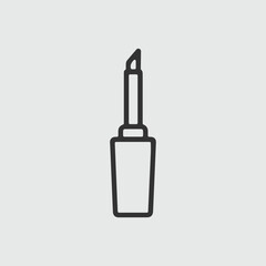 Simple line icon of lip gloss or lip stain