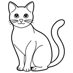 Cats line art vector
