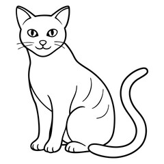 Cats line art vector