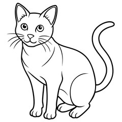 Cats line art vector