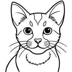Cats line art vector