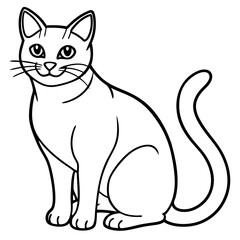 Cats line art vector