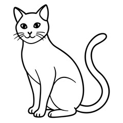 Cats line art vector