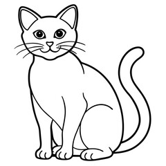 Cats line art vector