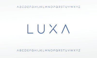 A clean and minimalist sans serif font
