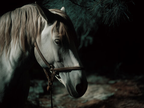 grulla horse color animal portrait outdoor pasture farm life grullo dilluted grey
