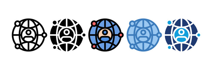 Network Icon Element For Design
