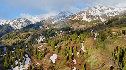San Juan Mountains from US 550, Colorado