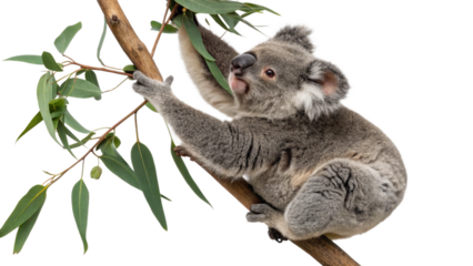  Koala, isolated transparent background
