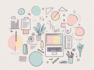 hand drawn doodle background