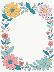 hand drawn floral background