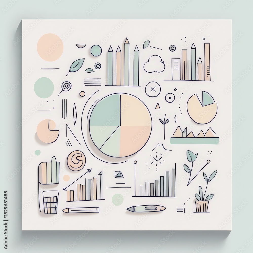 Poster vector modern abstract background.vector background.