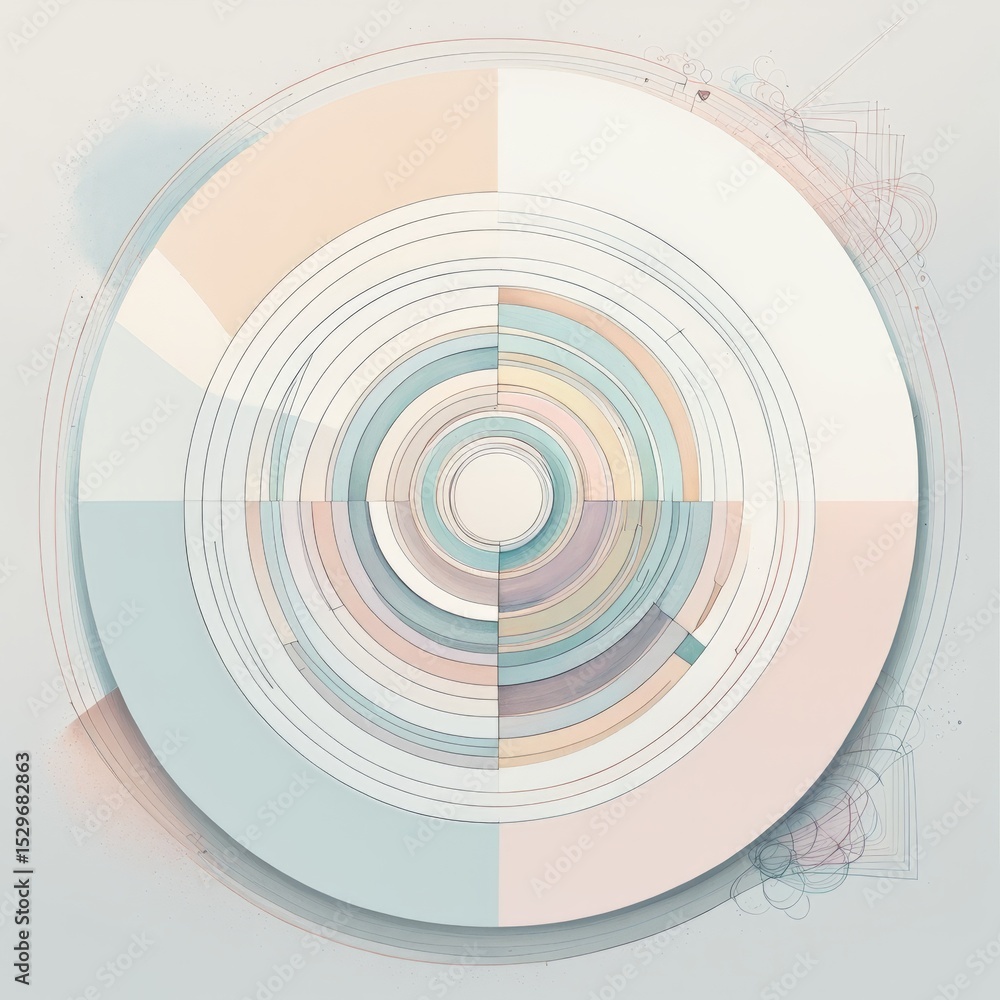 Poster abstract background with geometric pattern