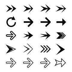 Vector Arrow Icon Set – Bold, Minimal & Dotted Direction Symbols