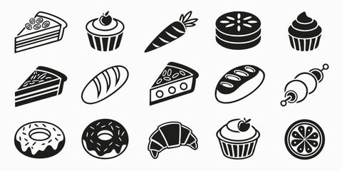 collection of food icons