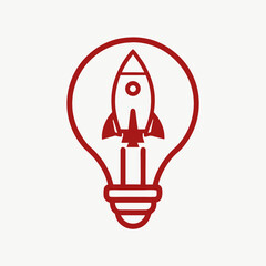 Startup Innovation Idea Logo Vector.