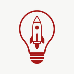 Startup Innovation Idea Logo Vector.