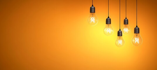 Illuminous Design Ideas with Shimmery Background for Creativity and Bright Electric Symbol Decor