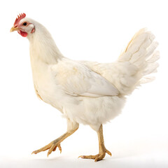Fototapeta premium chicken on white background