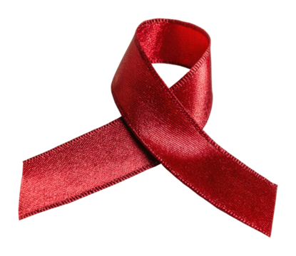 Awareness event highlighting aids red ribbon global community graphic design supportive environment view