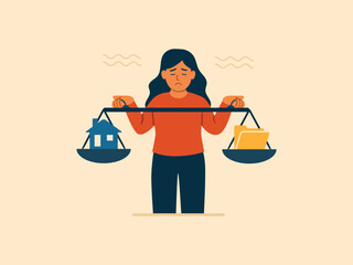 Work Life Balance Struggle and Personal Life vs Career Conflict.