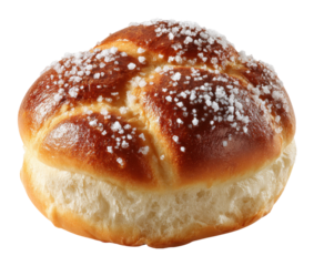 Baking sweet brioche buns home kitchen food cozy environment view