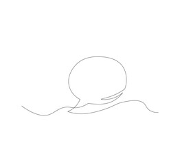 Obraz premium Continuous Line Drawing of Doodle Greeting. vector template