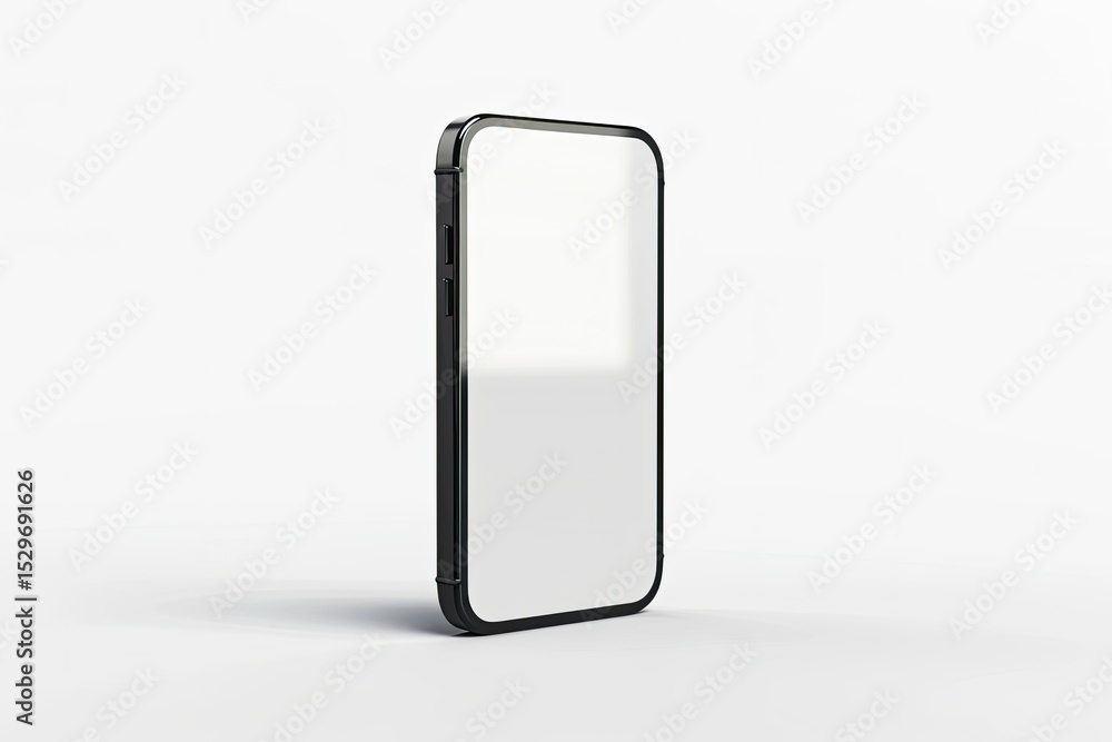 Poster high resolution visual of fold mobile front view isolated with white background