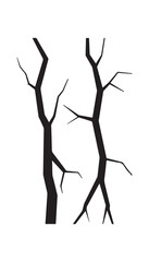 A bare branch Vector silhouette