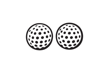 Golf Ball Icon silhouette