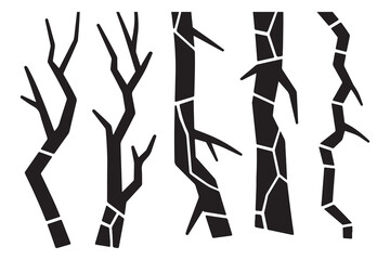 A bare branch Vector silhouette