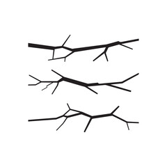 A bare branch Vector silhouette