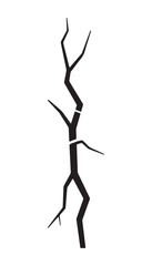A bare branch Vector silhouette
